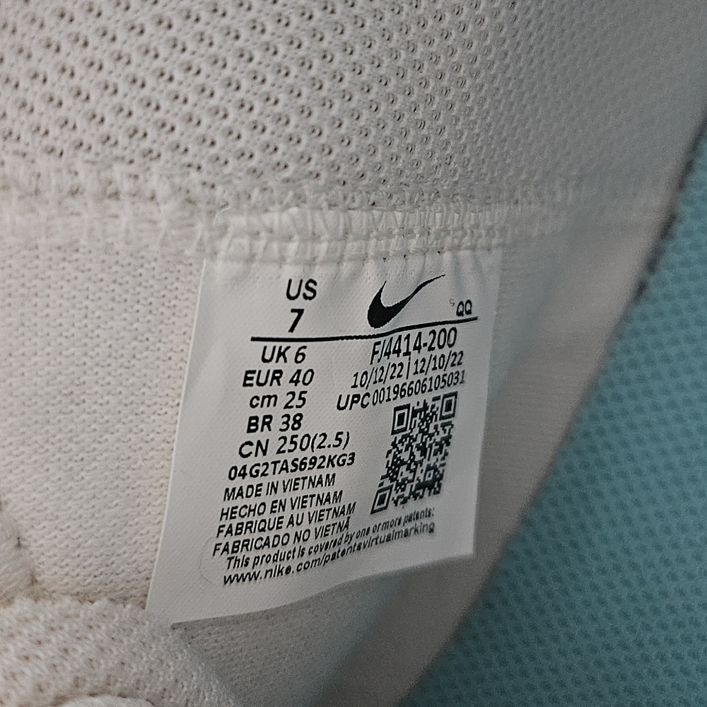 Nike Men's Blazer Mid 77 FJ4414-200 Desert Ore/Light Aqua Unisex - Picture 9 of 9